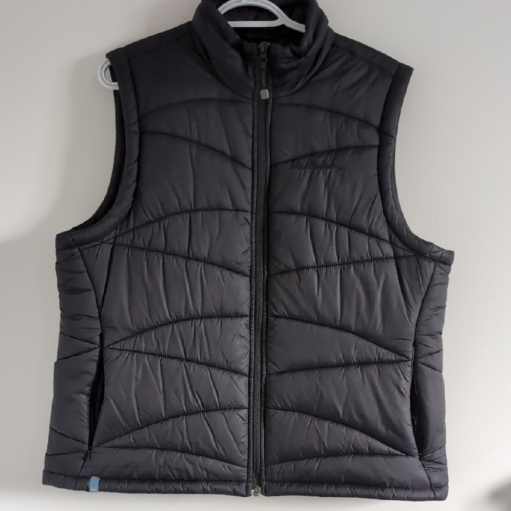 Women's Quilted Black Vest - Picture 1 of 5